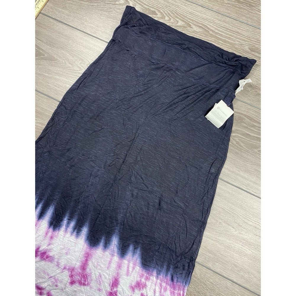 Element Women's Tie Dye Maxi Skirt Blue White Pink Size Large New